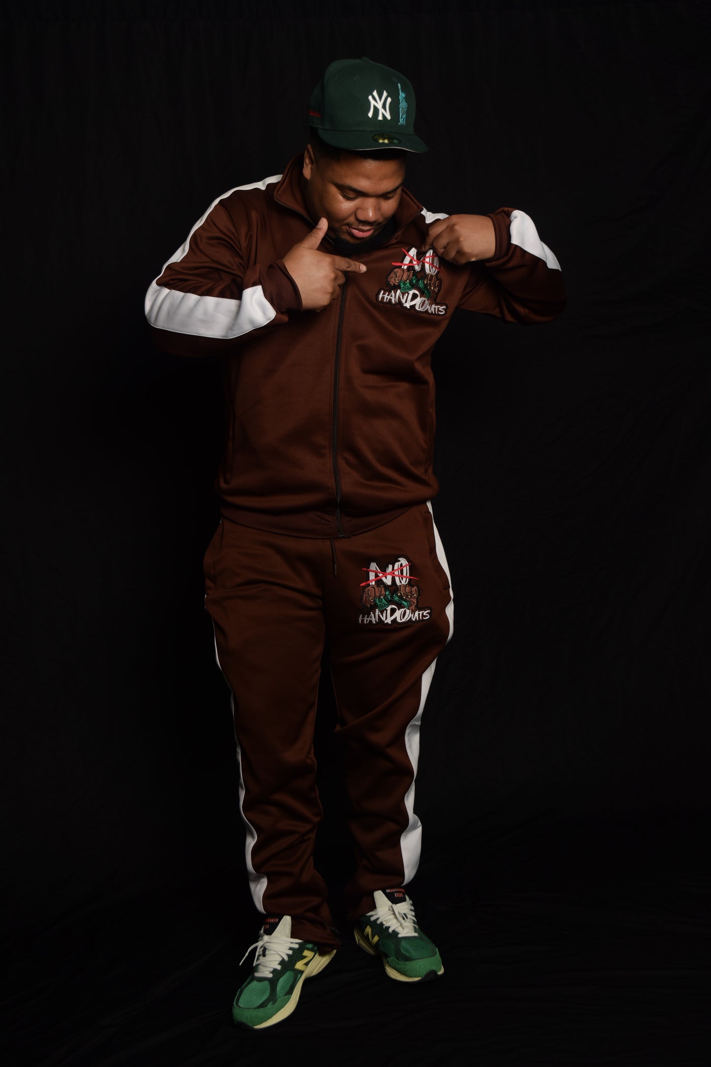 “NoHandOuts” Track Suits