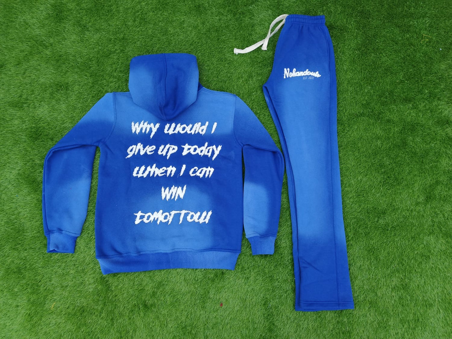 “WIN Tomorrow” No HandOuts Stacked Sweatsuits