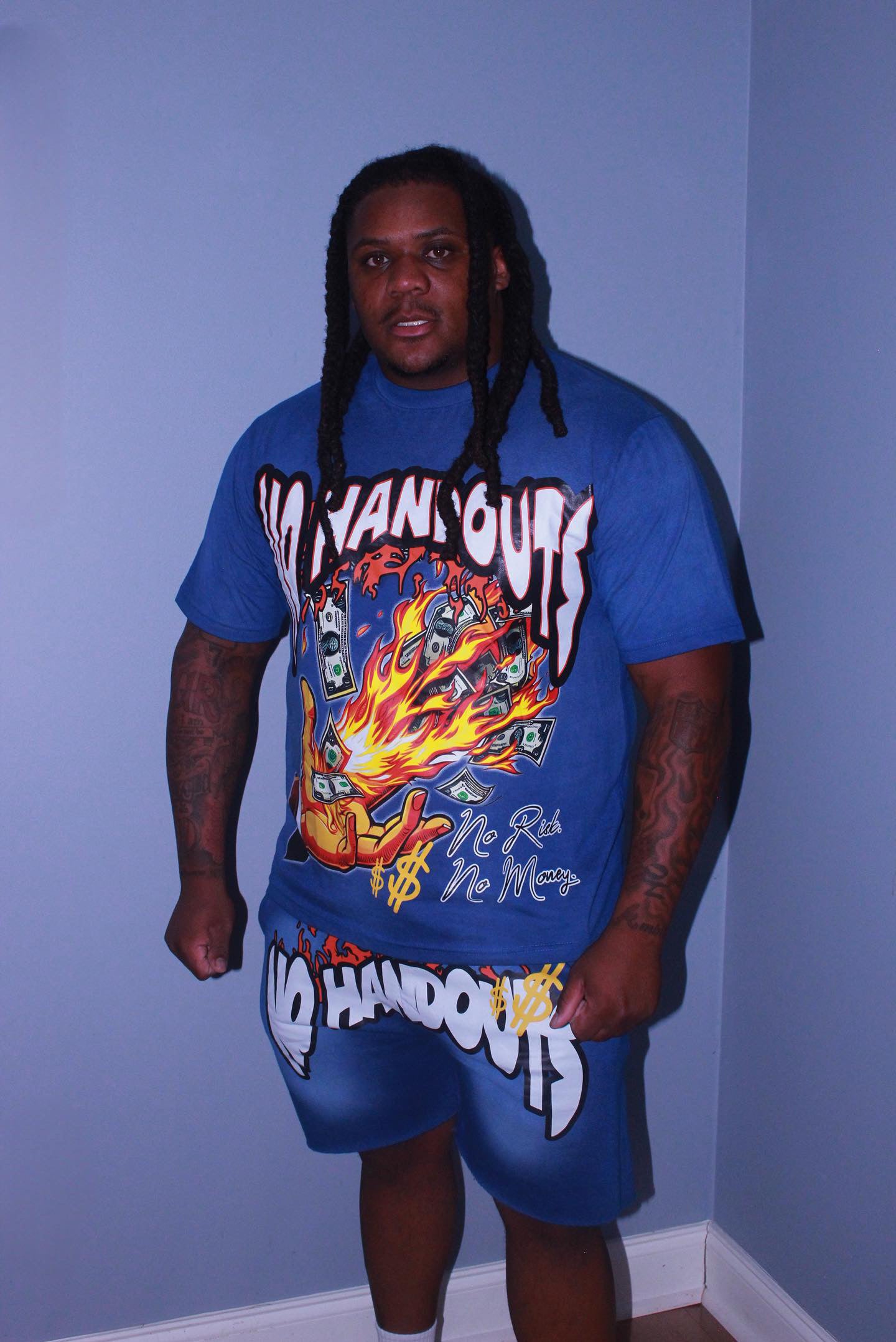 “No Risk No Money🔥” No HandOuts Short set