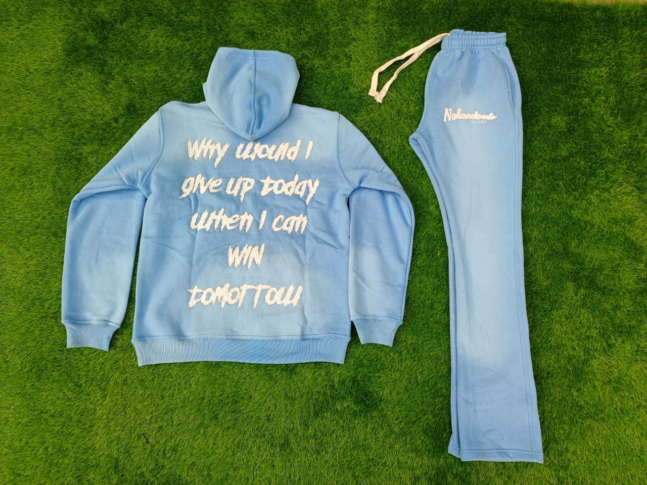 “WIN Tomorrow” No HandOuts Stacked Sweatsuits