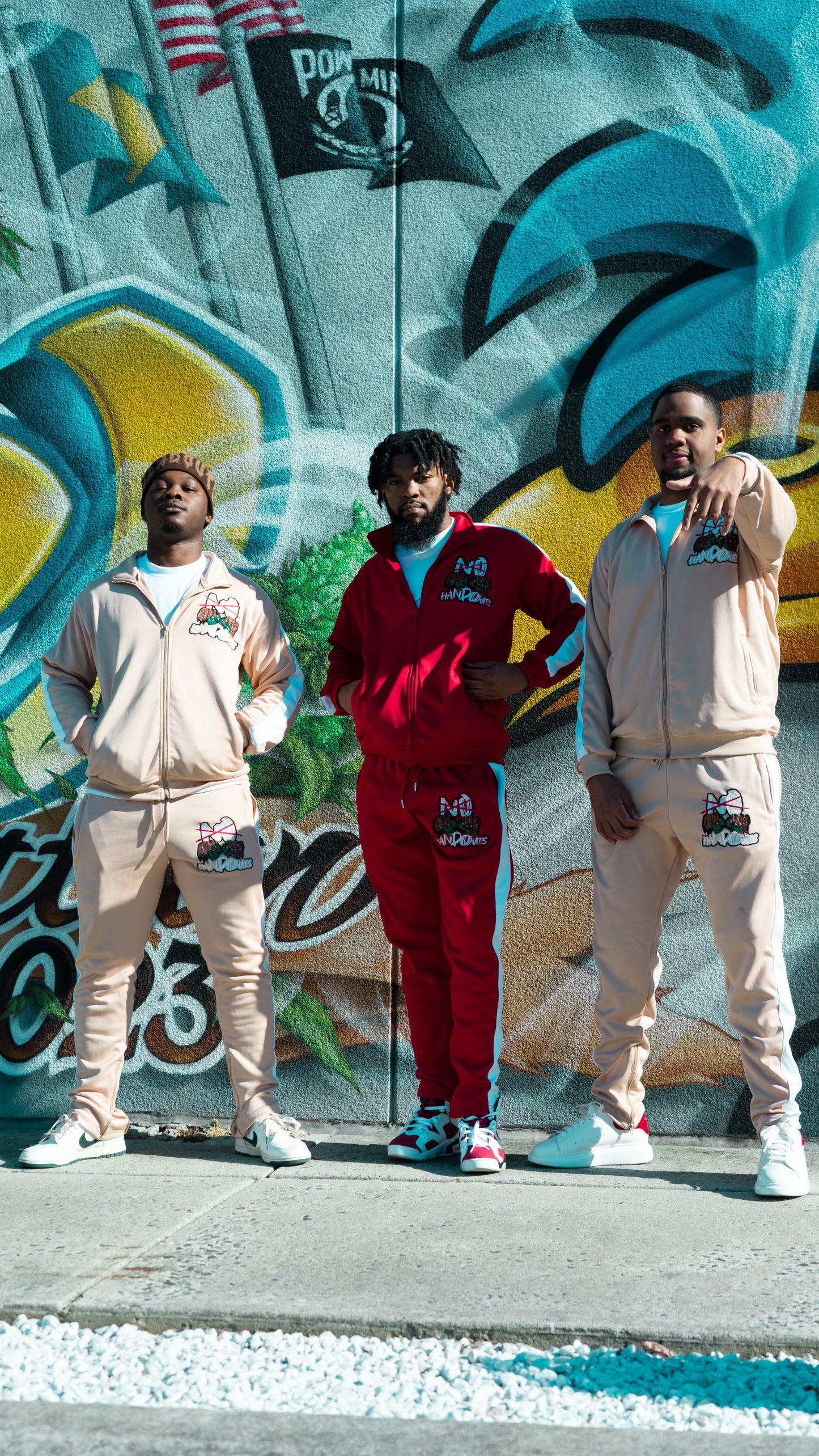 “NoHandOuts” Track Suits