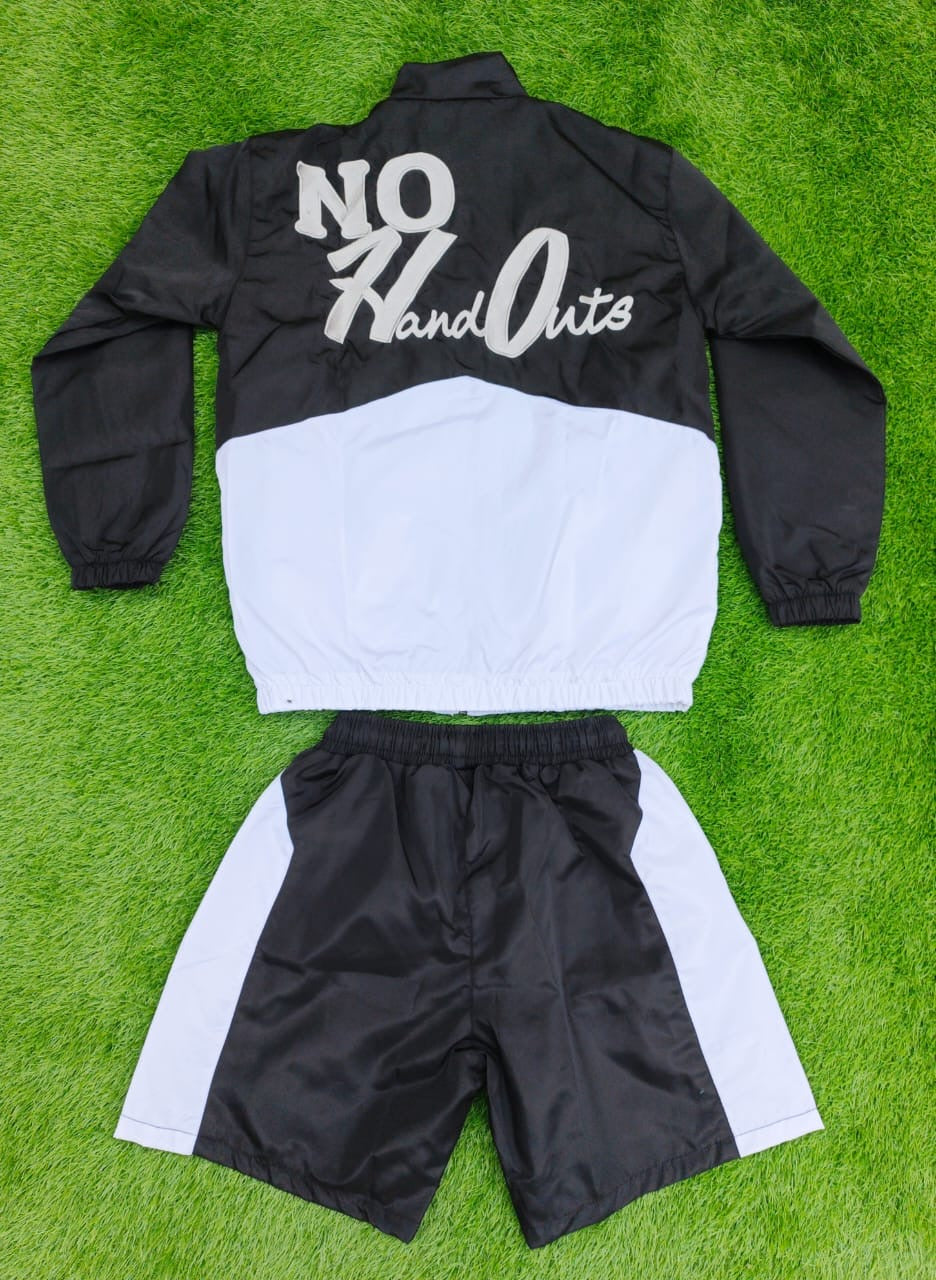 No HandOuts two-tone windbreaker set