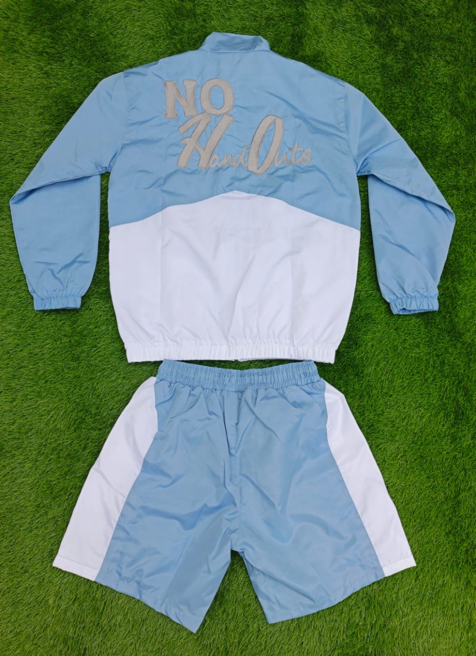 No HandOuts two-tone windbreaker set